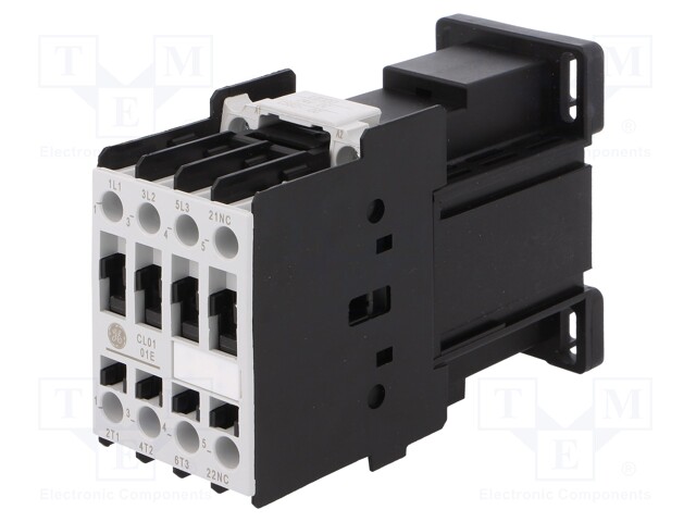 Contactor: 3-pole; NO x3; Auxiliary contacts: NC; 24VDC; 12A; CL