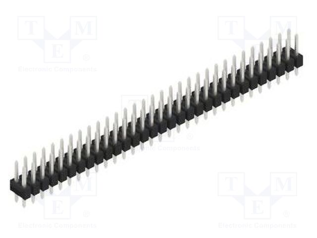Connector: pin strips; pin header; male; PIN: 62; 2.54mm; THT; 2x31