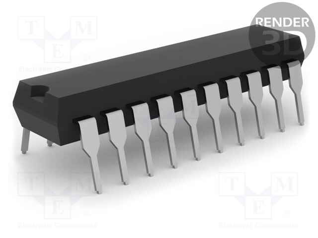 Microcontroller 8051; Flash: 4kx8bit; SRAM: 128B; Interface: UART