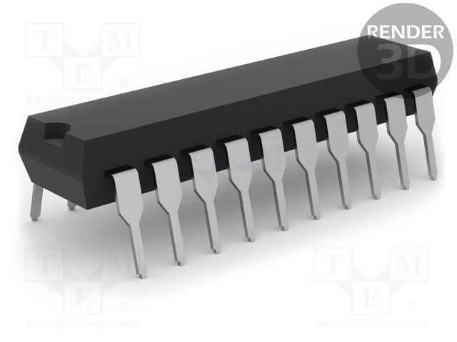 IC: digital; 3-state,bus transceiver; Channels: 8; THT; DIP20