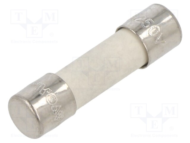 Fuse: fuse; time-lag; 5A; 250VAC; ceramic,cylindrical; 5x20mm; S505