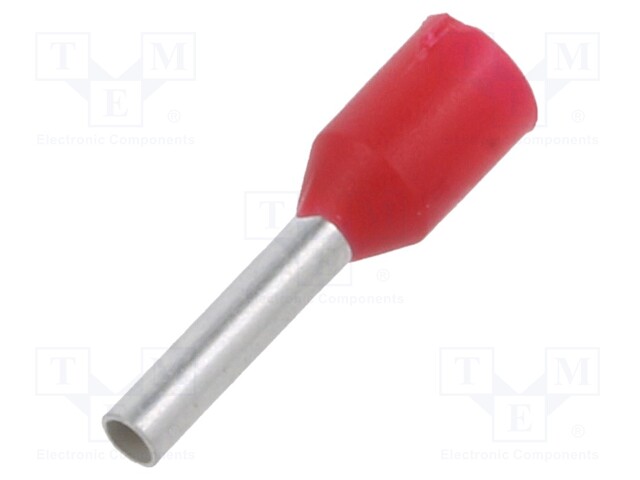 Tip: bootlace ferrule; 1mm2; crimped; for cable; insulated; tinned