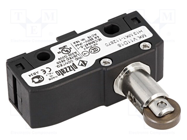 Microswitch SNAP ACTION; with longitudinal roller; SPDT; Pos: 2