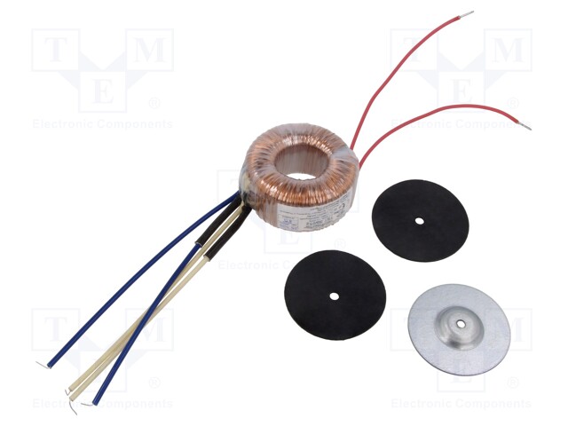 Transformer: toroidal; 30VA; 230VAC; 25V; 25V; 0.6A; 0.6A; IP00