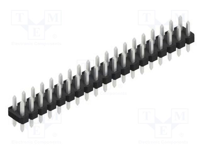 Connector: pin strips; pin header; male; PIN: 38; 2.54mm; THT; 2x19