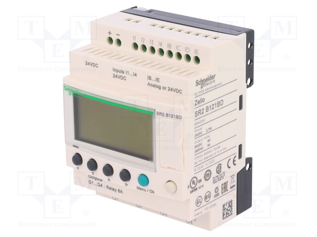 Programmable relay; IN: 8; Anal.in: 4; OUT: 4; OUT 1: relay; 24VDC