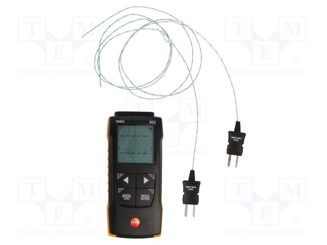 Temperature meter; with a backlit; -50÷1000°C; Channels: 2