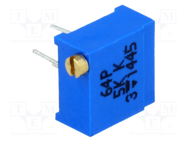 Potentiometer: mounting; multiturn; 5kΩ; 500mW; THT; ±10%; linear