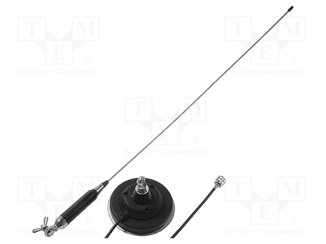 Antenna; CB; 0.95m; 3.5dBi; 150W; magnet; Len: 4m; UHF