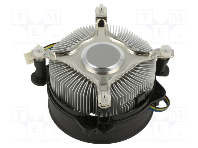 Heatsink: extruded; 12VDC; aluminium; 96.5m3/h; H: 58.5mm; W: 95mm