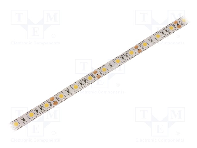LED tape; white neutral; LED/m: 60; SMD; 5050; 12V; 10mm; in gel
