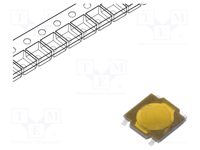 Microswitch TACT; SPST; Pos: 2; 0.05A/15VDC; SMD; none; 0.98N; 0mm