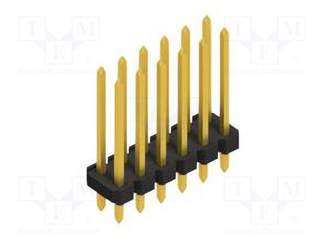 Connector: pin strips; pin header; male; PIN: 12; 2.54mm; THT; 2x6