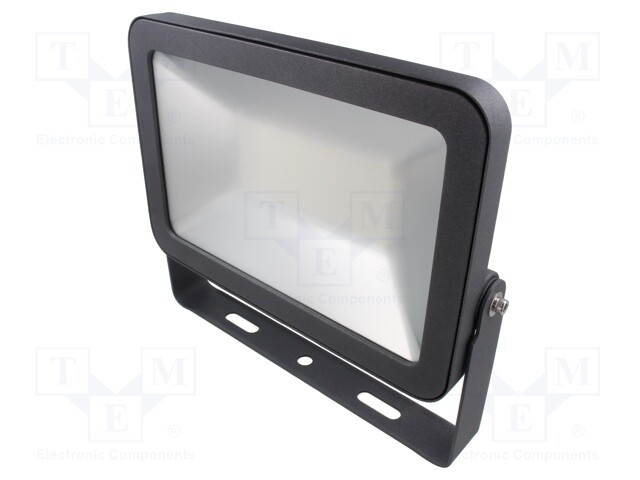 Lamp: LED flood light; 230VAC; 100W; 4000K; CRImin: 80; 10000lm