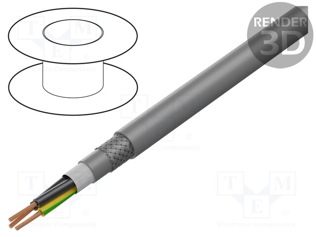 Wire: control cable; ÖLFLEX® FD CLASSIC 810 CP; 3G0,75mm2; PUR
