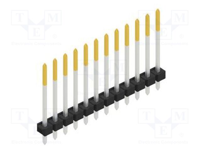Connector: pin strips; pin header; male; PIN: 12; 2.54mm; THT; 1x12