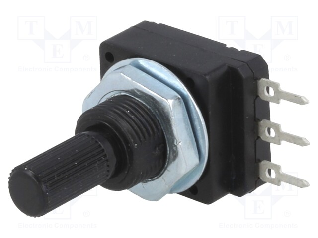 Potentiometer: shaft; single turn; 2.2kΩ; 60mW; PCB; 6mm; plastic