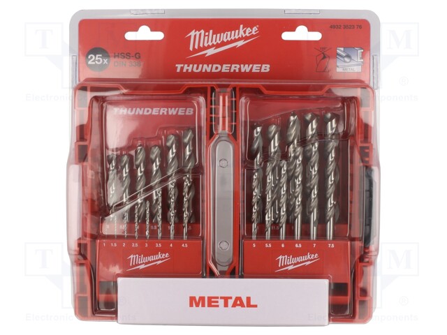 Drill set; 25pcs.