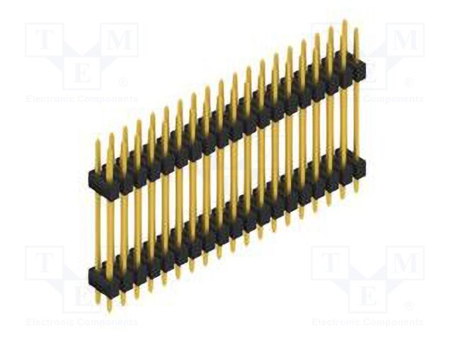Connector: pin strips; pin header; male; PIN: 38; 2.54mm; THT; 2x19