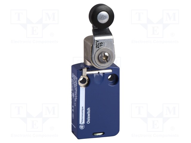 Limit Switch, Roller Lever, SPST-NO, SPST-NC, 1.5 A, 240 V, 0.1 N, OsiSense XC
