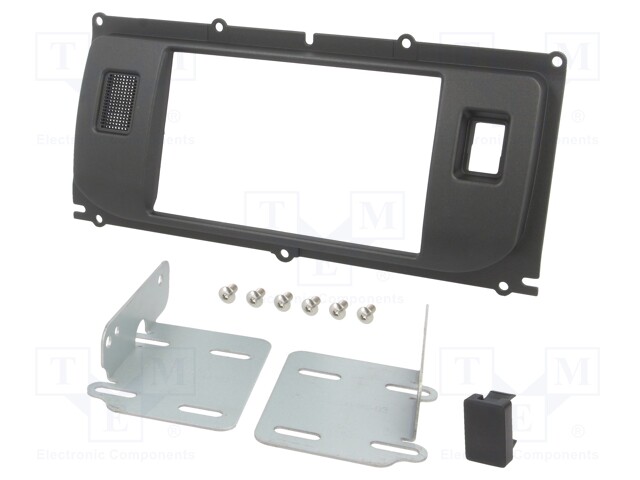 Radio mounting frame; Land Rover; 2 DIN; anthracite