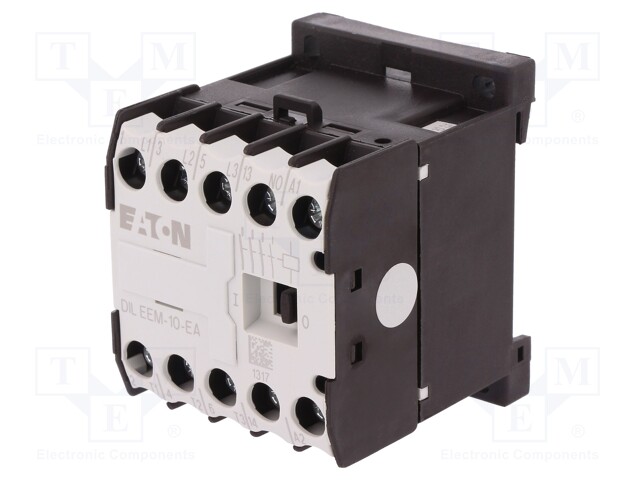 Contactor: 3-pole; NO x3; Auxiliary contacts: NO; 230VAC; 6.6A; DIN