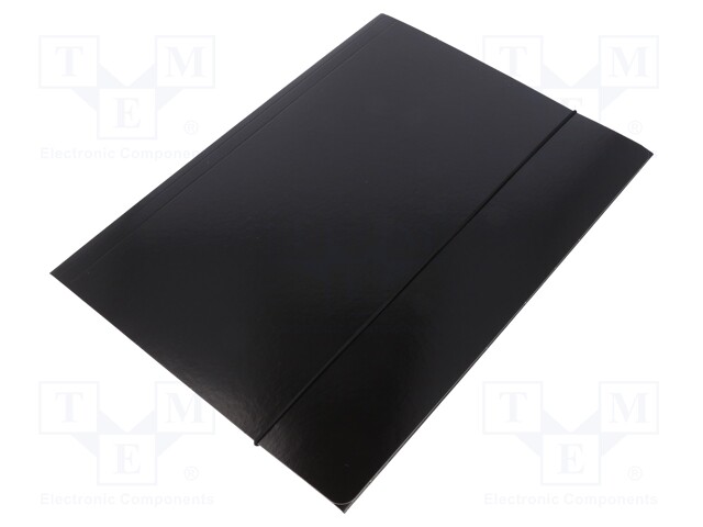 Folder; with rubber; A4; black