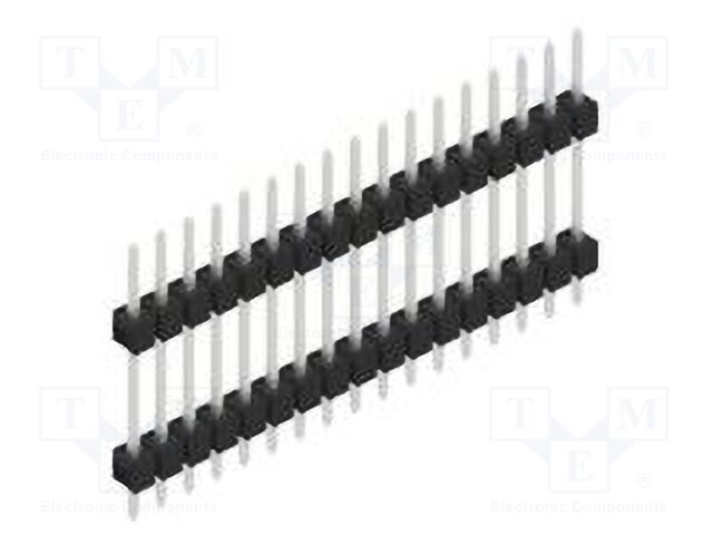 Connector: pin strips; pin header; male; PIN: 17; 2.54mm; THT; 1x17