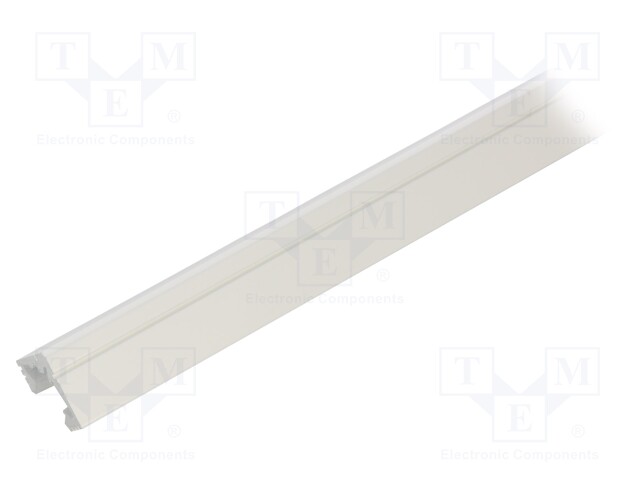 Profiles for LED modules; white; L: 1m; 45-ALU; aluminium; angular