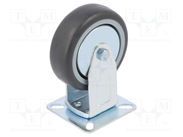 Transport wheel; Ø: 75mm; W: 25mm; H: 100mm; rigid; 60kg