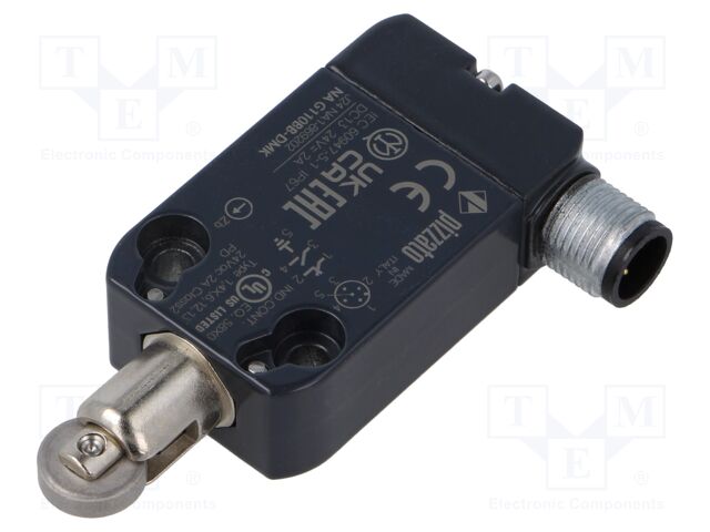 Limit switch; metal roller Ø12mm; NO + NC; M12; IP67; -25÷80°C