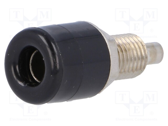 Socket;(MOQ 2tk.);4 mm banana plugs;16A;60VDC;Mounting hole:#8.1mm;3m#