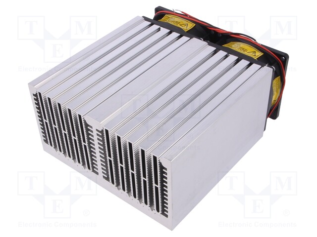 Heatsink: extruded; L: 150mm; W: 160mm; H: 83mm; aluminium; plain