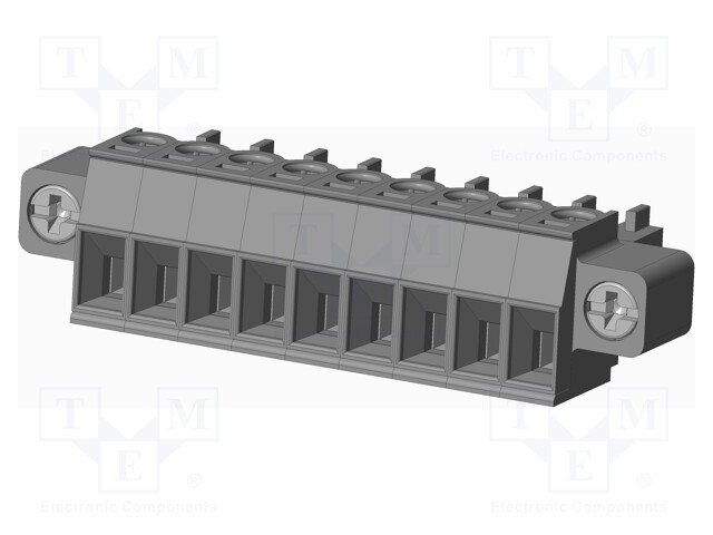 Connector: pluggable terminal block; plug; female; straight; grey