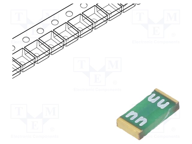 Fuse: fuse; time-lag; 8A; 32VAC; 63VDC; SMD; 3.2x1.6mm; copper; UST