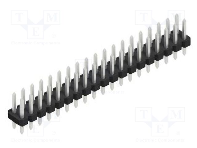 Connector: pin strips; pin header; male; PIN: 38; 2.54mm; THT; 2x19