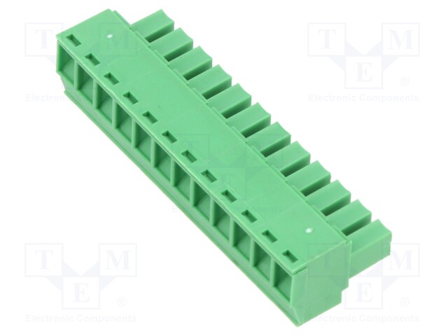 Connector: pluggable terminal block; plug; female; straight; 10A