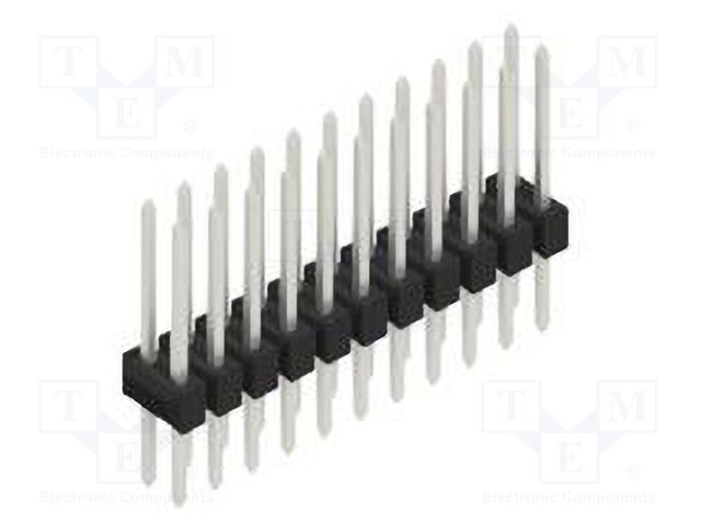 Connector: pin strips; pin header; male; PIN: 22; 2.54mm; THT; 2x11