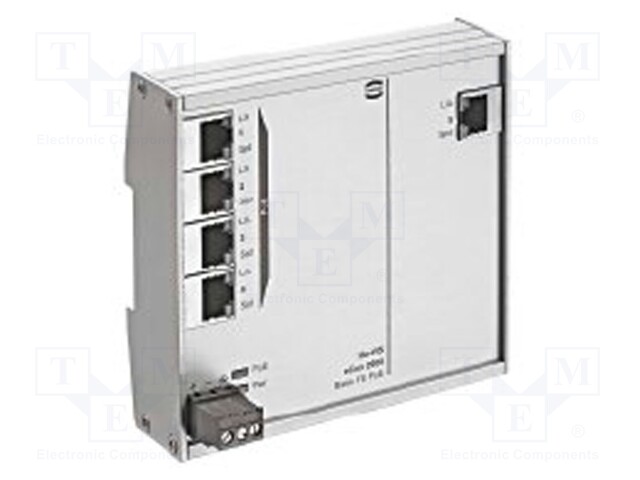 Industrial module: switch Ethernet; unmanaged; 9÷60VDC; RJ45