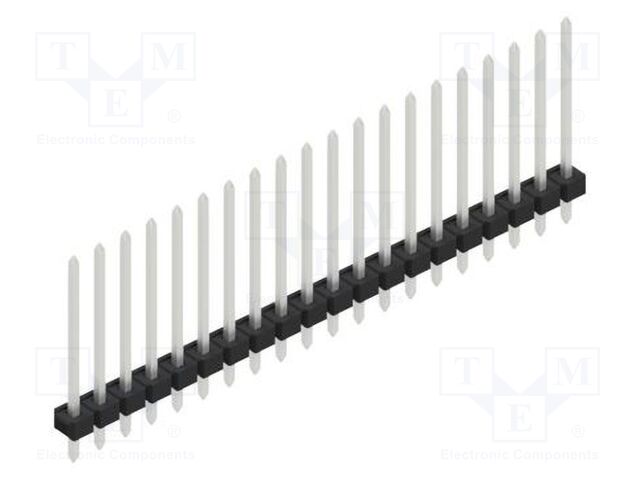 Connector: pin strips; pin header; male; PIN: 20; 2.54mm; THT; 1x20