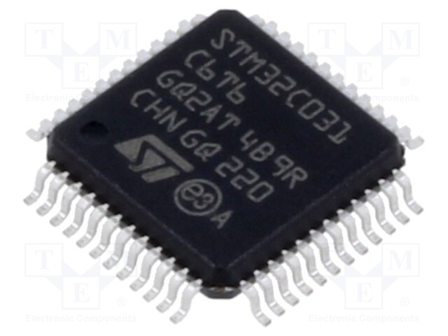 IC: ARM microcontroller; Flash: 32kB; 48MHz; SRAM: 12kB; LQFP48