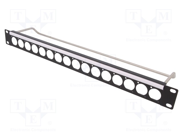 Mounting adapter; patch panel; RACK; screw; Size: 19",1U