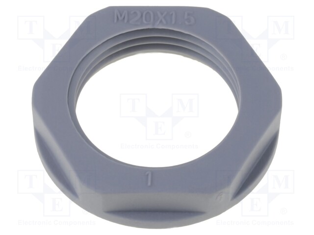 Nut; M32; polyamide; 41mm; dark grey; -40÷100°C; Thread: metric