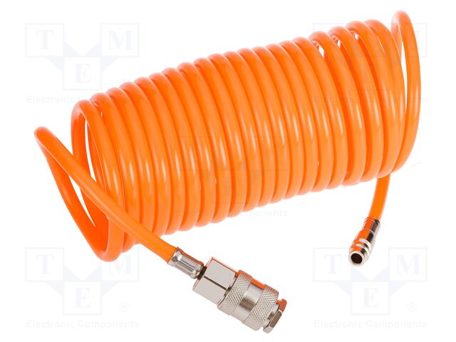 Compressed air hose; PE; L: 5m; max.16bar; Øint: 5mm; Øout: 8mm