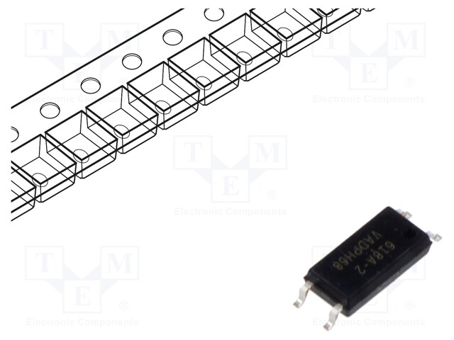 Optocoupler; SMD; Ch: 1; OUT: transistor; Uinsul: 5kV; Uce: 80V; LSOP4