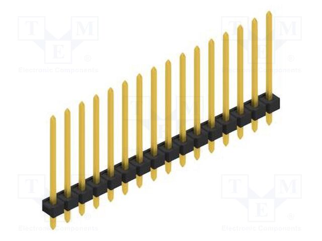 Connector: pin strips; pin header; male; PIN: 16; 2.54mm; THT; 1x16