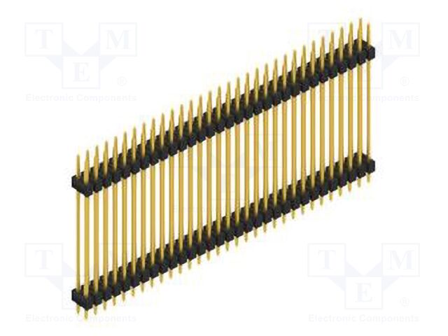 Connector: pin strips; pin header; male; PIN: 62; 2.54mm; THT; 2x31