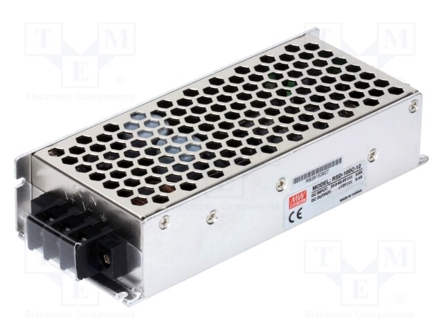 Converter: DC/DC; 100.8W; Uin: 33.6÷62.4V; Uout: 12VDC; Iout: 8.4A