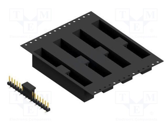 Connector: pin strips; pin header; male; PIN: 16; 2.54mm; SMT; 1x16
