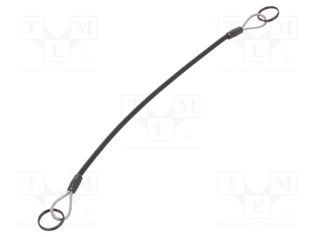 Retaining cable; Plating: PVC; Mat: stainless steel; 320mm
